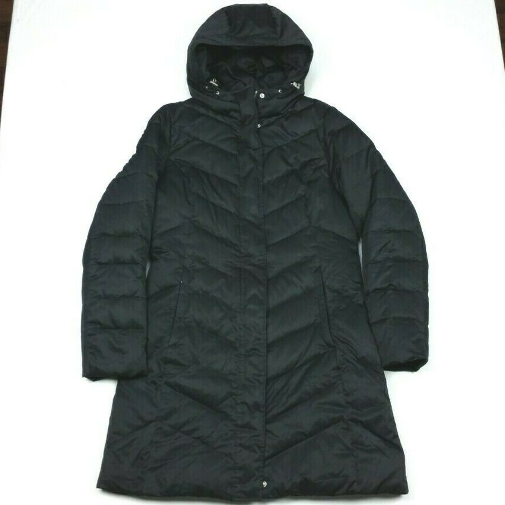Eddie Bauer 550 Down Black Parka Puffer Jacket